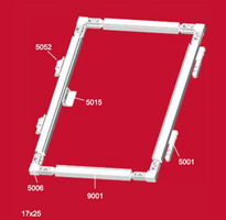 Dışa açılan menteşeli sineklik 17 x 25